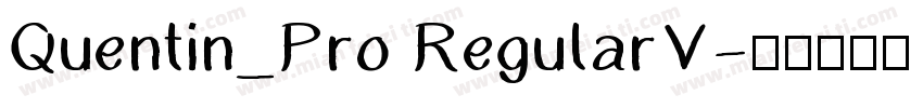 Quentin_Pro RegularV字体转换
